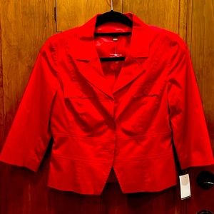Halogen lined blazer 3/4 sleeves